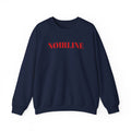 Noirline Crewneck Sweatshirt — Minimal Red Logo Pullover