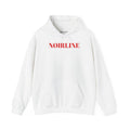 Noirline Hoodie — Minimalist Red Logo Pullover